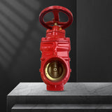 Grooved protective gate valve