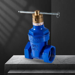 Threaded soft-sealing front gate valve